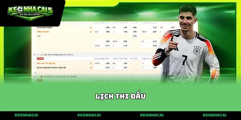 lịch thi đấu